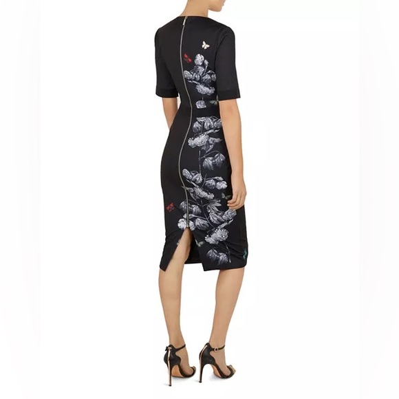 TED BAKER Niliano Narrnia Bodycon Dress - Sz 1 - Picture 2 of 16